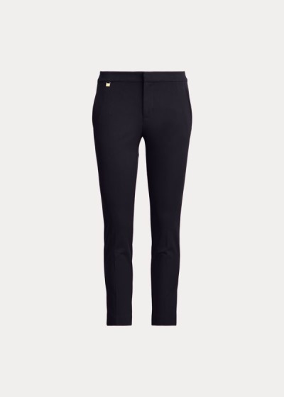 Pantalones Ralph Lauren Mujer Azul Marino - Stretch Cotton Skinny - SYCAQ2638